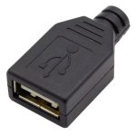 کانکتور A-USB مادگی به همراه کاور