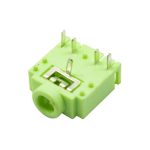 جک هدفون 3/5mm استریو کوتاه سبز مدل 3F07