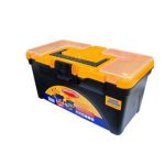جعبه ابزار پلاستیکی بزرگ نارنجی رنگ دو طبقه 39*20*20