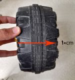 چرخ جلو و عقب پلاستیکی ماشین شارژی (استوک) - Image 2