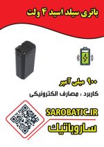 باتری سیلد اسید 4 ولت 800 میلی آمپر - Image 2