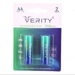 باتری قلمی شارژی 2500 میلی آمپر مارک VERITY