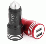 شارژر فندکی دارای 2 پورت USB ( آبی رنگ ) - Image 2